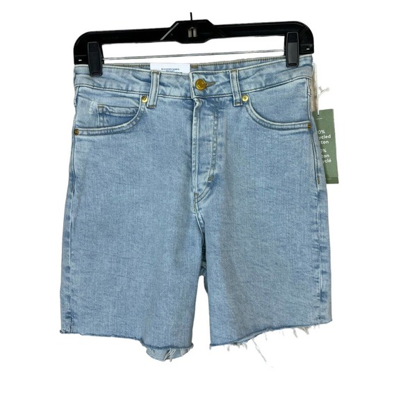 H&M Shorts Hm 9s Cutoff High Waist Denim Shorts 4 Light Wash Button